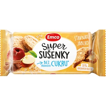 Emco Super sušenky Šťavnaté jablko 60 g