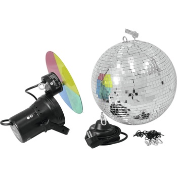 Eurolite Mirrorball Set 30 cm Огледална сфера (MIRRORBALL-SET-30-CM)