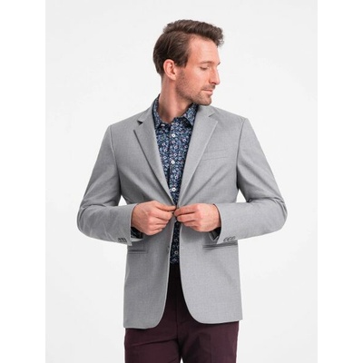 Elegantné šedé sako V1 BLZB-0115
