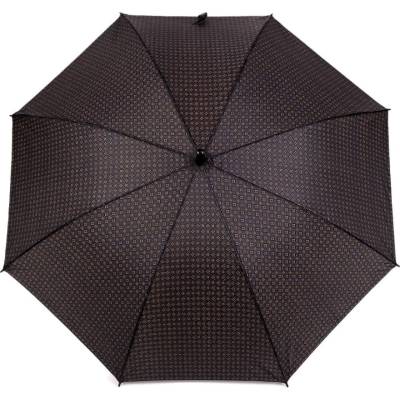 Pánský vystřelovací deštník se vzorem hnědá tmavá