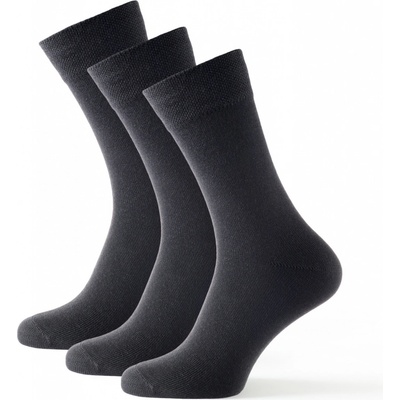 Zulu ponožky Diplomat Merino 3 Pack čierna