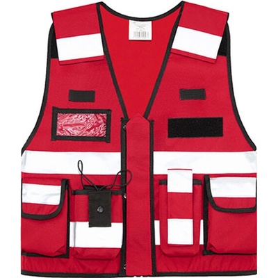 Korntex Bonn reflexná vesta pre špeciálne jednotky KX040 Red