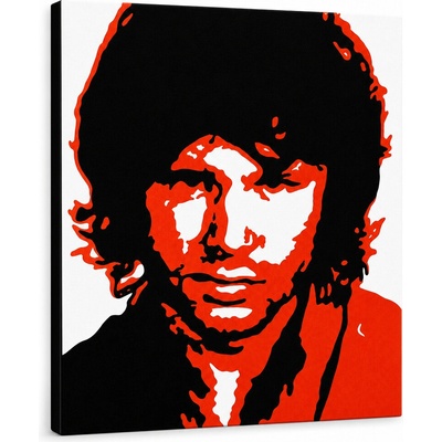 Ručne maľovaný POP Art obraz Jim Morrison - 100x100 cm