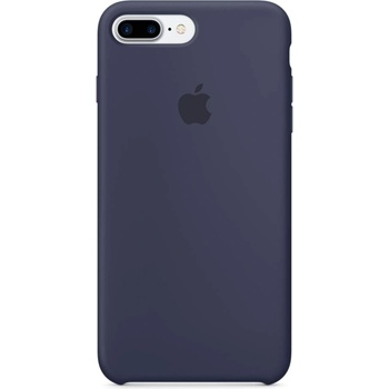 Apple Silicone Case - оригинален силиконов кейс за iPhone 8 Plus, iPhone 7 Plus (тъмносин)