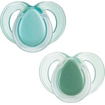Tommee Tippee Ортодонтични залъгалки Tommee Tippee - Night Time, 18-36 м, 2 броя, зелени (43340099) - baby