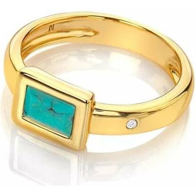 Hot Diamonds prsten X Gemstones Rectangle DR261