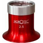  Лупа за очила Horotec MSA 00.031-2.5 с червен анодизиран алуминий x4
