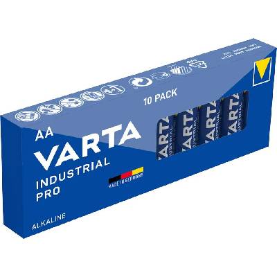 Алкални батерии индустриални lr6 aa 1, 5v 10pk industrial pro4006 varta (varta-ba-lr6-10pk-ind)
