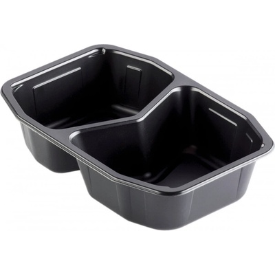 DUNI Tácka hmr pp čierna 2-dielna 215 × 148x50 mm