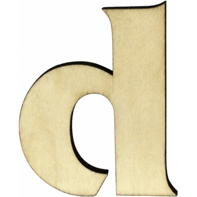 Domové číslo DREVO písmeno "d" drevo