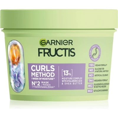 Garnier Fructis Curls Method хидратираща маска за коса за чуплива и къдрава коса 370ml