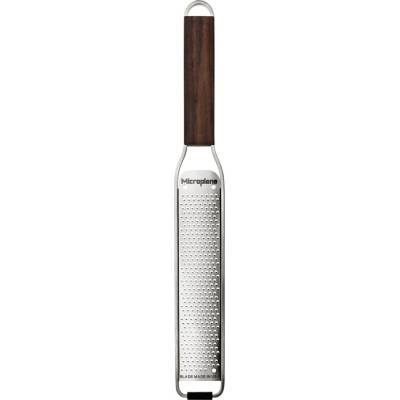 Struhadlo jemné na citrusovou kůru Zester s rukojetí z ořechového dřeva Master Microplane
