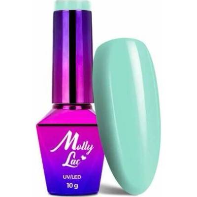 MollyLac gel lak Delicate Cashmere Sweater pastelově mátový gel lak 10 g