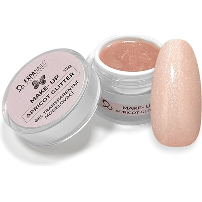 Expa nails expanails uv led gel make up apricot glitter 15 g