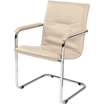 Nowy Styl Посетителски стол Nowy Styl Rumba Lux, екокожа, до 120 kg, бежов (4010100073)