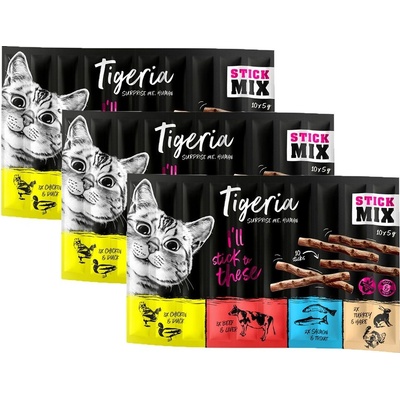 Tigeria Sticks hovězí a játra 30 x 5 g