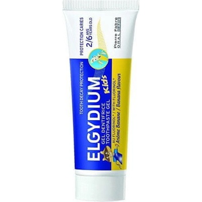 Elgydium Kids zubná pasta pre deti príchuť Banane 2 - 6 Years 50 ml