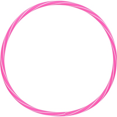 Fitforce HULA HOOP STRIPES 50cm ružová,biela
