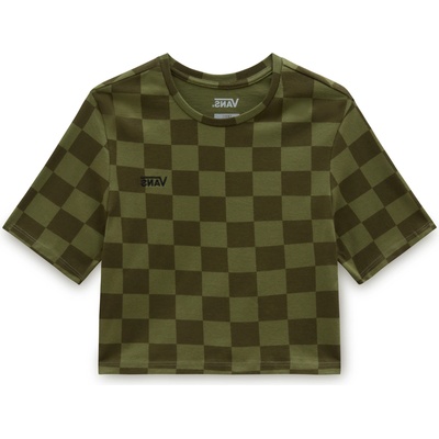 VANS Тениска 'checker' зелено, размер xl