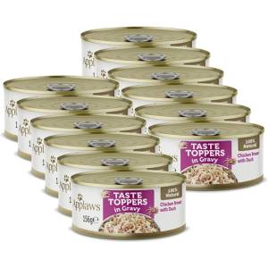 Applaws Dog Taste Toppers in Gravy пилешки гърди с патица 12 x 156 г