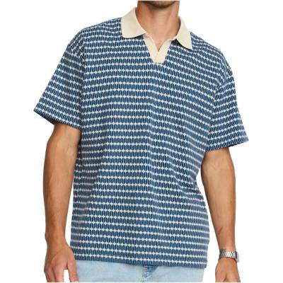 Revolution Мъжка поло тениска Revolution Jaquard Polo Shirt - Navy (216-8833-0211)