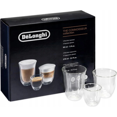 De'Longhi Poháre na kávu a čaj 6 x 330 ml