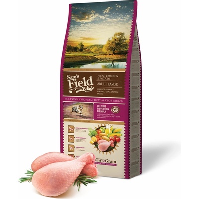 Sam's Field Low Grain Adult Large Chicken & Potato 13 kg