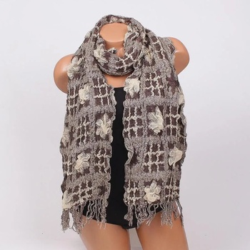 Image 1 of Дамски шал в кафяво и бежово