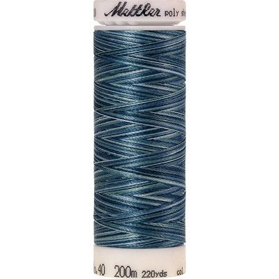 Nitě POLY SHEEN MULTI vyšívací 200m 200m art. 4820 polyester AMANN Mettler - více barev barva.: 9928 Indigo Shades
