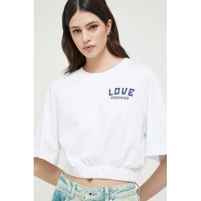 Love Moschino Bavlnené tričko W 4 H97 01 M 3876 biela