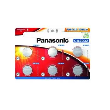 Panasonic Бутонна батерия литиева panasonic cr2032, 3v, 6 бр. в блистер /цена за 6 бр. / (pan-bl-cr2032-6pk)