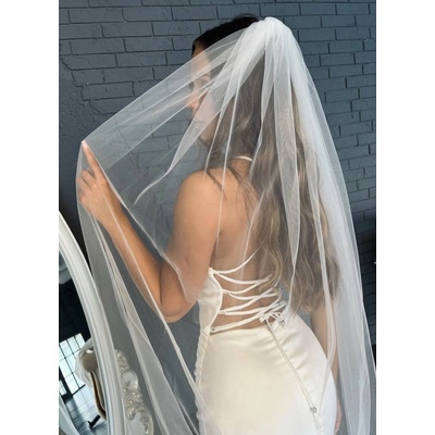 Svadobný závoj 200 cm (ZDR-301) Off-white (Mléčno biela) (#1)