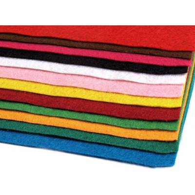 Prima-obchod Látková dekorativní plsť / filc soft 20x30 cm, barva 1 mix