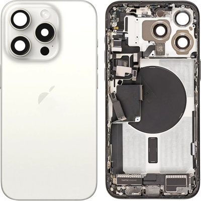 Apple iPhone 14 Pro Max - Zadní housing s předinstalovanými díly (Silver)