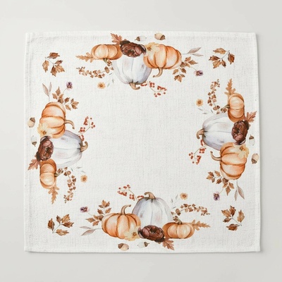 Forbyt ubrus prostírání CYH5960C dýně bílo-oranžová 35x35cm – Zboží Dáma