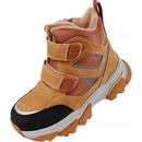 Linshi dětské kozačky nubuk hnědá