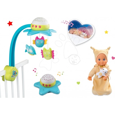 Smoby set Star Cotoons 2v1 so sovičkami a moja prvá bábika MiniKiss
