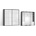 BRW Гардероб FLEX 240 / 66 / 240 см бял лакобел (11/240-66-240/monastery/white-lacobel/flex/brw)