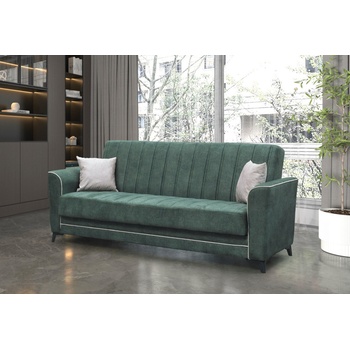 ЕВРОМАР Разтегателен диван тройка madrid зелен