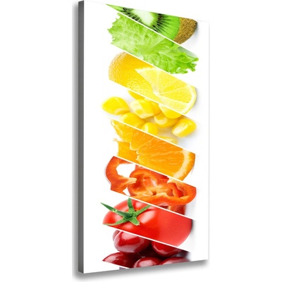Vertikálny foto obraz na plátne Zelenina a ovocie 50x100 cm
