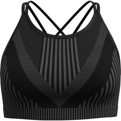 Smartwool Дамски спортен сутиен Smartwool Women's Intraknit Strappy Bra Sports bra - Black Heather II - размер XL (114-2579-0415)