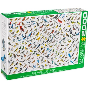 EUROGRAPHICS Пъзел Eurographics от 2000 части - Светът на птиците, Дейвид Сибли (82200821)