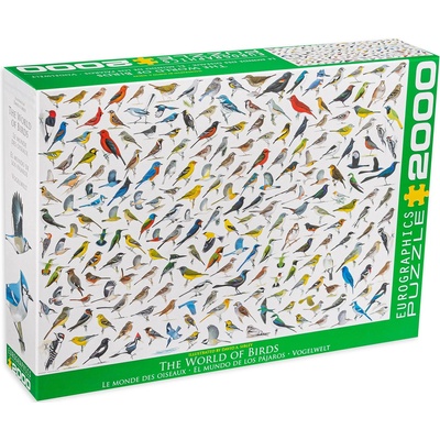 EUROGRAPHICS Пъзел Eurographics от 2000 части - Светът на птиците, Дейвид Сибли (82200821)