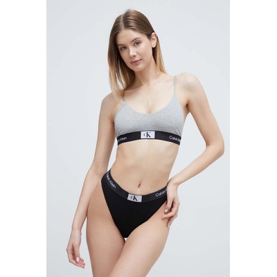 Calvin Klein Underwear Сутиен Calvin Klein Underwear в сиво с меланжов десен 000QF7216E (000QF7216E)