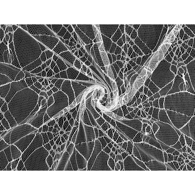 Prima-obchod Tyl pavučina, barva 1 bílá