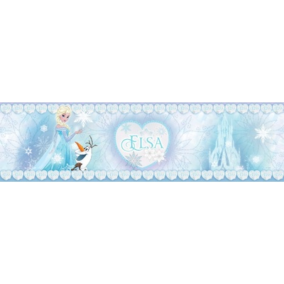 AG Design WBD-8088 Samolepicí bordura pro děti Ledové království Frozen - Elsa, rozměry, rozměry 0,14 x 5 m