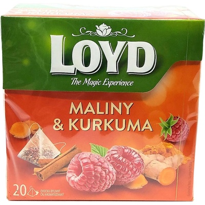 LOYD čaj Malina a kurkuma 20 x 2 g