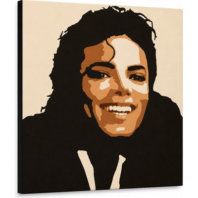 Ručne maľovaný POP Art obraz Michael Jackson - 50x50 cm