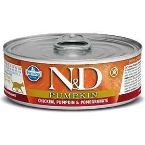 Farmina N&D Cat Chicken & Pumpkin & Pomegrante консерва за котки с пилешко месо, тиква и нар 70gr