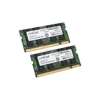 Crucial SODIMM DDR2 4GB KIT 667MHz CL5 CT2KIT25664AC667